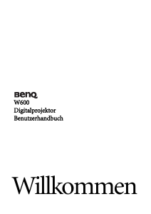 Bedienungsanleitung BenQ W600 Projektor