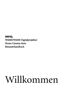 Bedienungsanleitung BenQ W6000 Projektor
