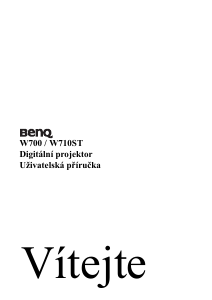 Manuál BenQ W700 Projektor