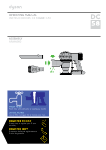 Manual de uso Dyson DC58 Aspirador de mano