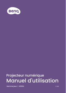 Mode d’emploi BenQ X300G Projecteur