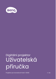 Manuál BenQ X500i Projektor