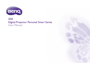 Handleiding BenQ i500 Beamer