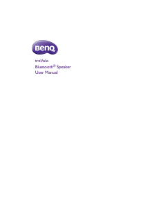 Handleiding BenQ treVolo Luidspreker