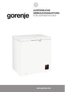 Bedienungsanleitung Gorenje FH15E6W5 Gefrierschrank