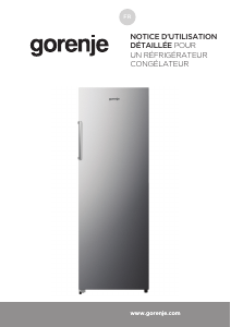 Mode d’emploi Gorenje FN617EES5 Congélateur