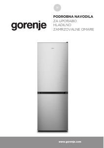 Priročnik Gorenje NRK619D2XL4 Hladilnik in zamrzovalnik
