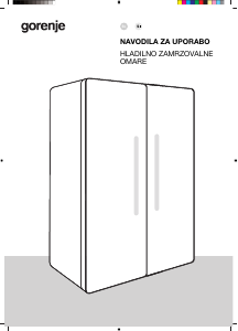 Priročnik Gorenje NRS917D41X Hladilnik in zamrzovalnik