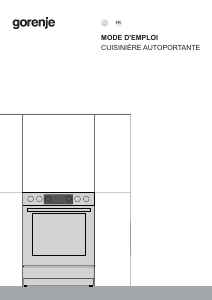 Mode d’emploi Gorenje GKS6C71XF Cuisinière
