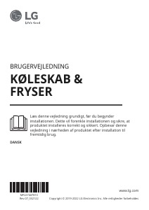 Brugsanvisning LG GSL361ICEV Køle-fryseskab