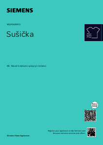 Manuál Siemens WQ45H2B3CS Sušák