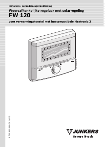 Handleiding Junkers FW 120 Thermostaat