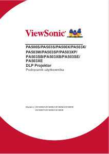 Instrukcja ViewSonic PA500X Projektor