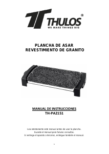 Manual de uso Thulos TH-PA2151 Parrilla de mesa