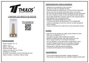 Manuale Thulos TH-OA4010 Lampada