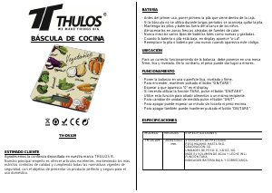Manual de uso Thulos TH-DS109 Báscula de cocina