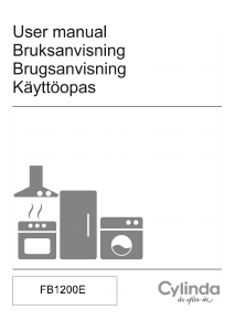 Brugsanvisning Cylinda FB 1200E Fryser