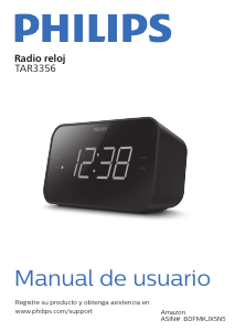 Manual de uso Philips TAR3356 Radiodespertador