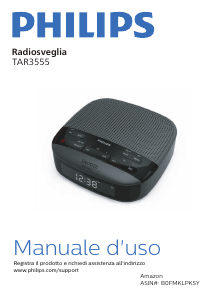 Manuale Philips TAR3555 Radiosveglia