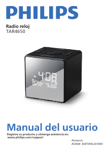 Manual de uso Philips TAR4650 Radiodespertador