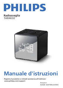 Manuale Philips TAR4650 Radiosveglia