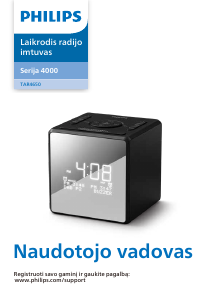 Vadovas Philips TAR4650 Radijo laikrodis su žadintuvu