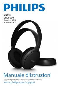 Manuale Philips SHC5000BK Cuffie