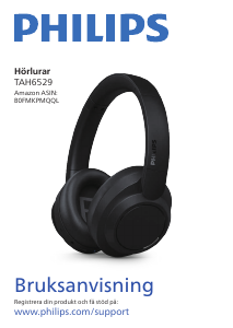Bruksanvisning Philips TAH6529BK Hörlurar