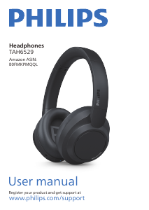 Manual Philips TAH6529BK Headphone