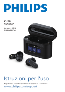 Manuale Philips TAT6100BK Cuffie