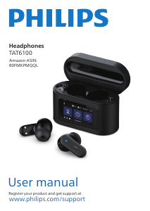 Manual Philips TAT6100BK Headphone