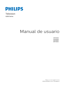 Manual de uso Philips 32PFS6000 Televisor de LED