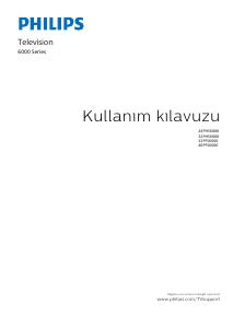 Kullanım kılavuzu Philips 32PFS6000 LED televizyon