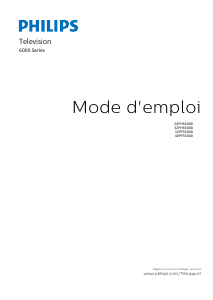 Mode d’emploi Philips 32PFS6000 Téléviseur LED