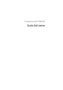 Manuale Dell M210X Proiettore