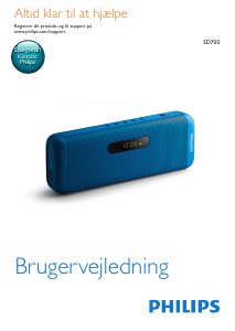 Brugsanvisning Philips SD700P Højttaler