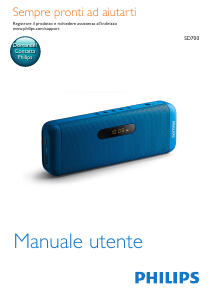 Manuale Philips SD700P Altoparlante