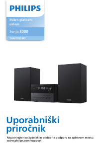 Priročnik Philips TAM3505M2 Stereo komplet
