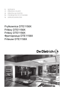 Руководство De Dietrich DTE1158X Фритюрница