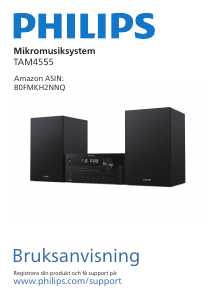 Bruksanvisning Philips TAM4555 Stereoanläggning