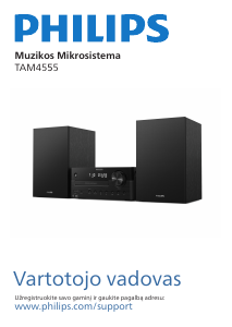 Vadovas Philips TAM4555 Stereofoninis rinkinys