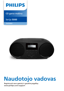 Vadovas Philips TAZ5000 Stereofoninis rinkinys