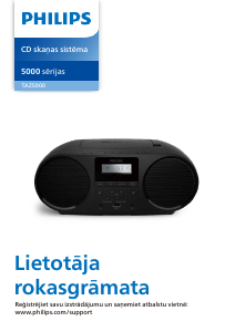 Rokasgrāmata Philips TAZ5000 Mūzikas centrs
