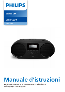 Manuale Philips TAZ6000 Stereo set