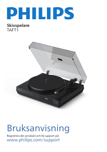 Bruksanvisning Philips TAFT1 Skivspelare