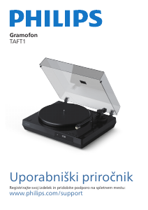 Priročnik Philips TAFT1 Vrtljiva plošča