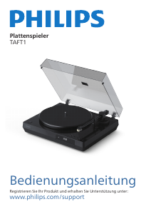 Bedienungsanleitung Philips TAFT1 Plattenspieler
