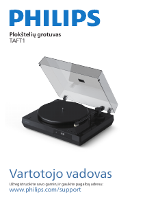 Vadovas Philips TAFT1 Gramofonas