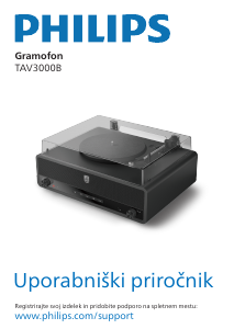Priročnik Philips TAV3000B Vrtljiva plošča