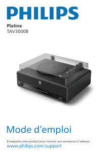 Mode d’emploi Philips TAV3000B Platine